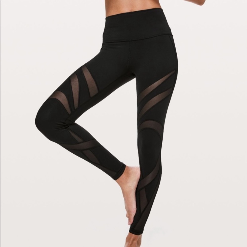 SOLD High Waisted Mesh Lululemon Leggings